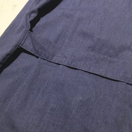 1950's〜 French Unknown Blue Chambray Atelier Coat