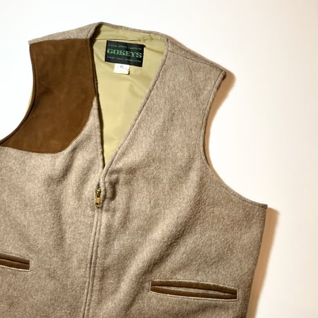 1960's GOKEYS Hunting Wool Vest