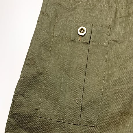 1950's British Army Green Denim Trousers Deadstock