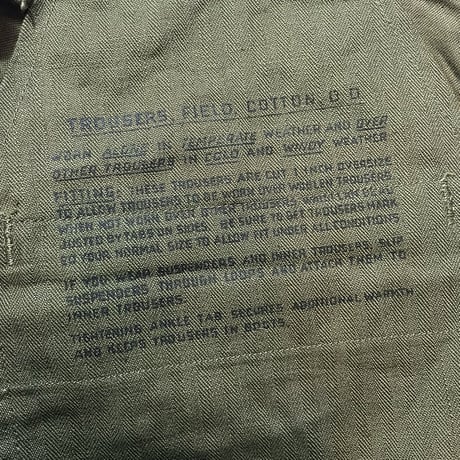 1940's US.ARMY M-43 Field Trousers Deadstock