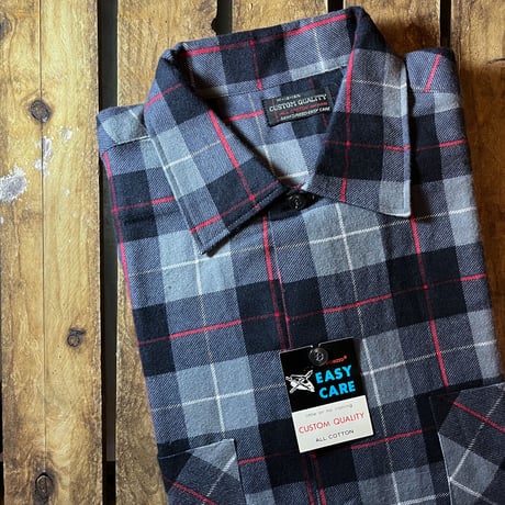 1960's CUSTOM QUALITY Flannel L/S Shirt Deadstock