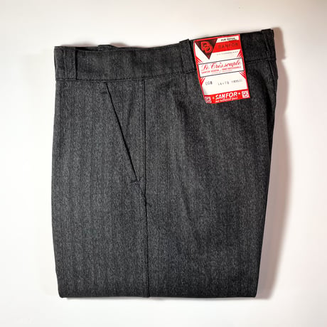 1950's Le Cres Souple Herringbone Stripe Trousers Deadstock