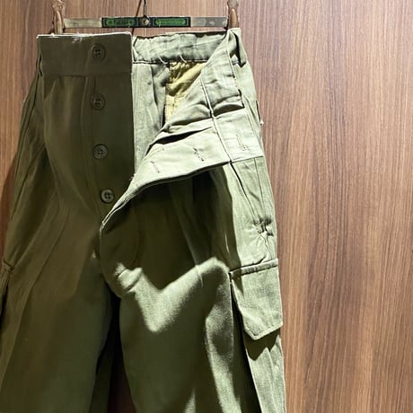 1950〜60's French Army M-47 Herringbone Trousers Deadstock