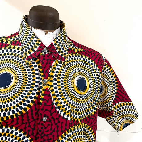 1960's F.A.MAC CLUER Batik S/S Shirt