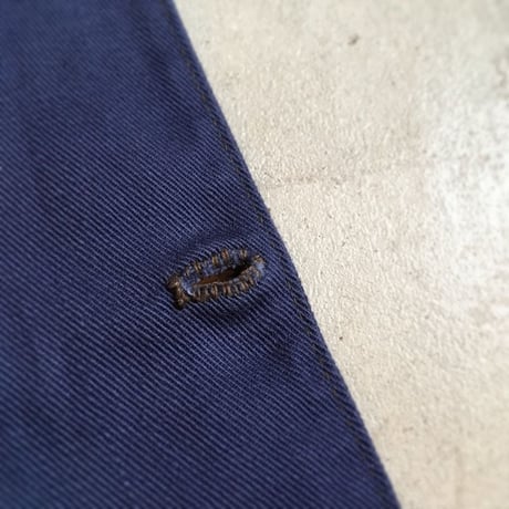 1910〜20's French Army Indigo Cotton Twill Jacket Deadstock
