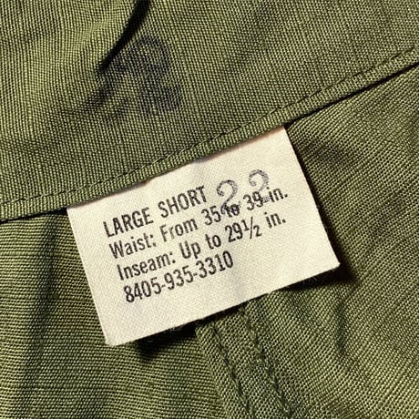 1960's US.ARMY Jungle Fatigue 4th Trousers Deadstock