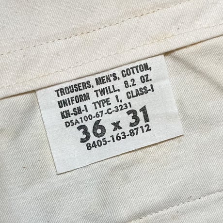 1960's US.ARMY Chino Trousers Deadstock