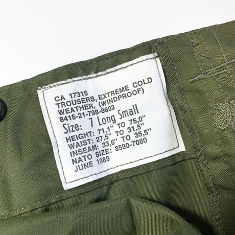1980's Canadian Army Over Trousers Deadstock