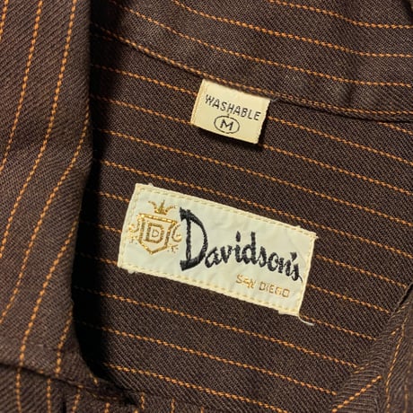 1960's〜 Davidson's Double Brest L/S Shirt