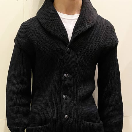 1930's〜 Unknown Shawl Collar Cardigan Black