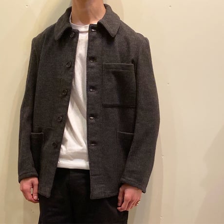 1950's French Unknown Wool Farmer Jacket