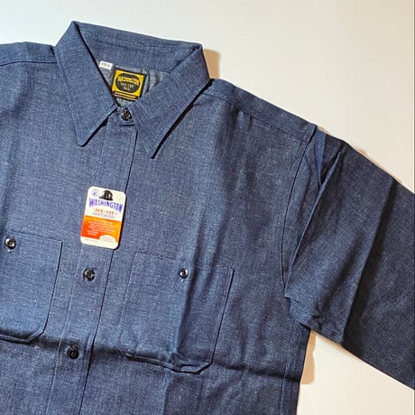 1960's WASHINGTON DEE CEE Denim L/S Shirt Deadstock