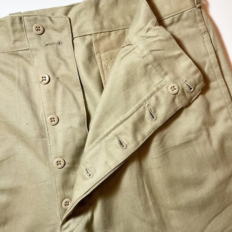 1950〜60's French Army M-52 Chino Short Pants Deadstock