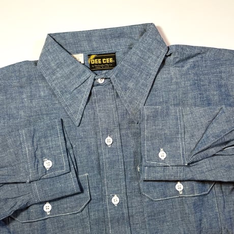 1970's DEE CEE Chambray L/S Shirt Deadstock
