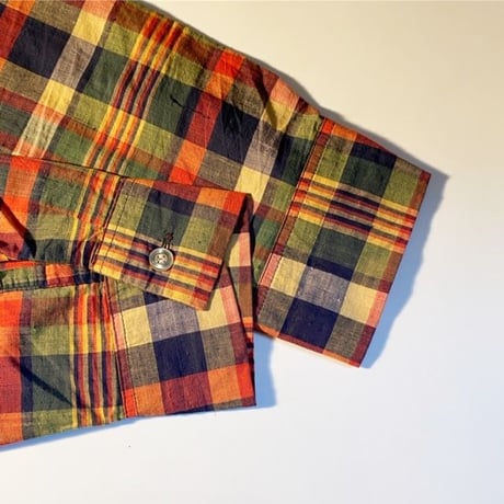 1960's〜 Sears Indian Madras L/S Shirt