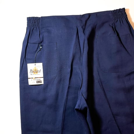 1950's Silver Rayon Slacks Deadstock