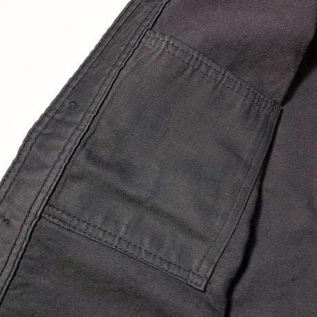 1950's French Unknown Black Moleskin Jacket