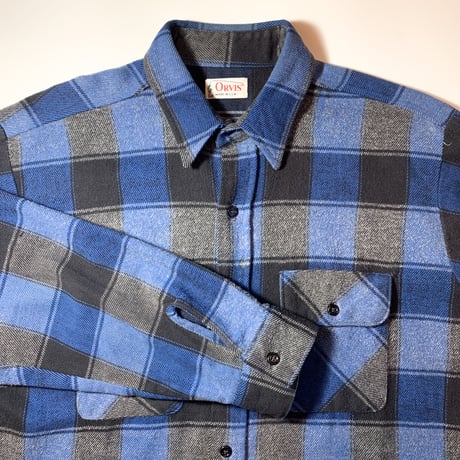 1980〜90's ORVIS Heavy Flannel L/S Shirt