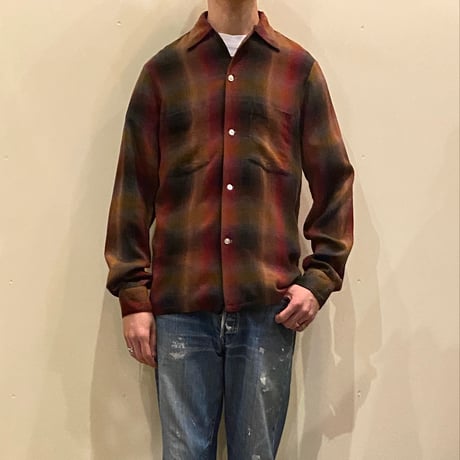 1960's TOWNCRAFT Rayon L/S Shirt