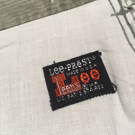 1960's Lee Leens Corduroy Tapered Pants Deadstock