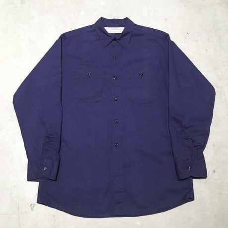1960's Unknown Herringbone Twill L/S Work Shirt