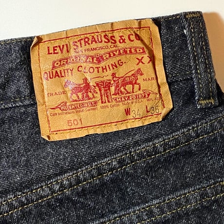 1990's Levi's 501 Black Denim Pants