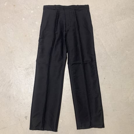 1950's〜 French Unknown Black Moleskin Trousers Deadstock
