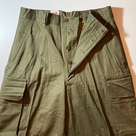 1950〜60's French Army M-47 Herringbone Trousers Deadstock