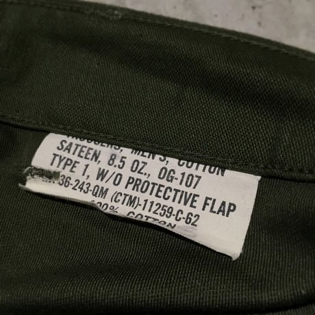 1960's US.ARMY Utility Trousers Deadstock