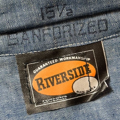 1960's RIVERSIDE Chambray L/S Shirt Deadstock