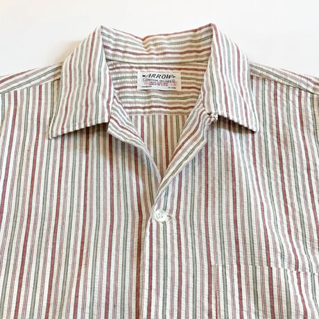 1960's ARROW Seersucker S/S Shirt