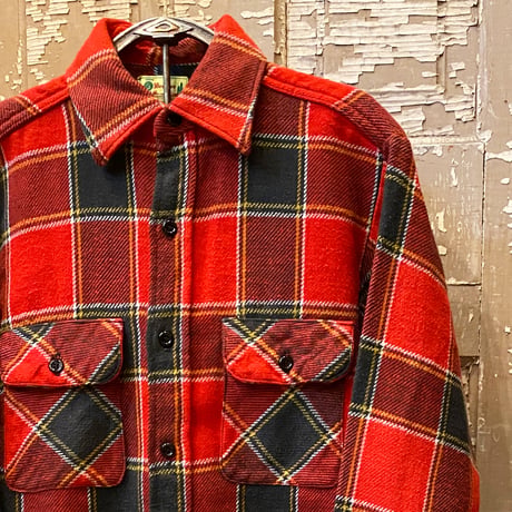 1960〜70's 5 Brother Heavy Flannel L/S Shirt