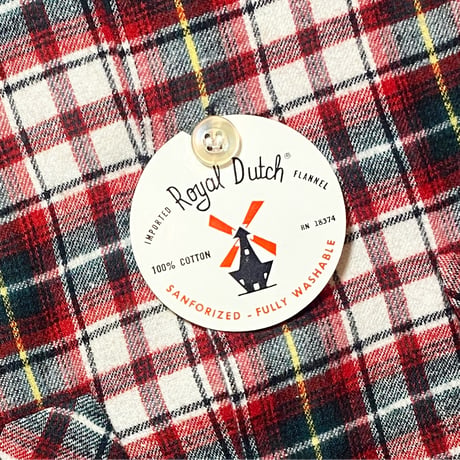 1960's KENTFIELD Flannel L/S Shirt Deadstock