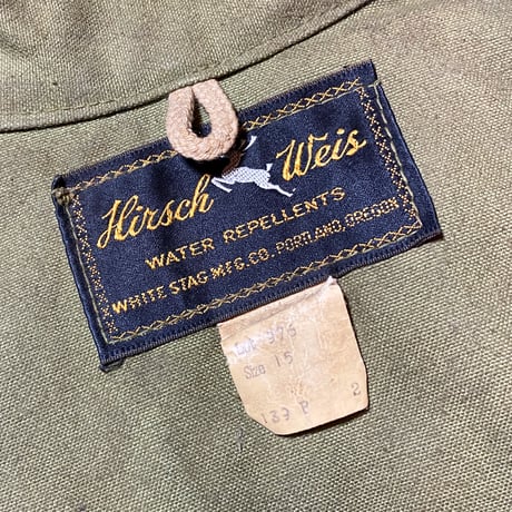1930's〜 Hirsch Weis Logger Jacket Deadstock