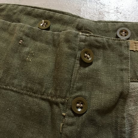 1950's British Army Green Denim Trousers