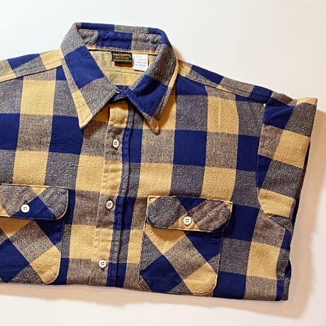 1970's BIG YANK Heavy Flannel L/S Shirt