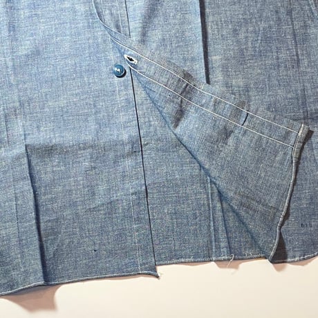 1940's〜 US.NAVY Chambray L/S Shirt Deadstock