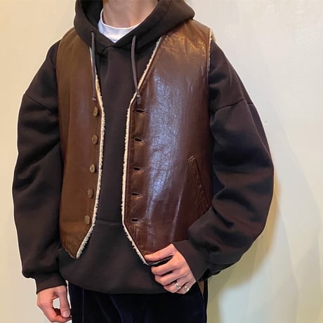 1980's Eddie Bauer Leather Vest