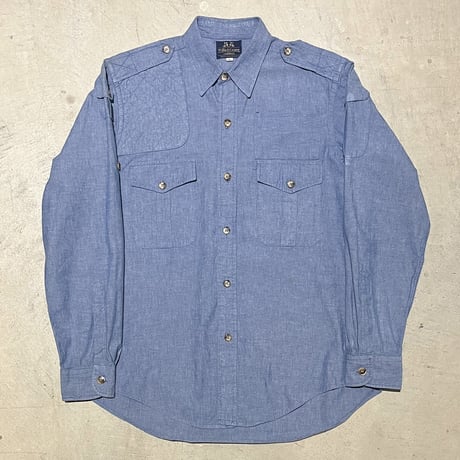 1980's〜 Willis&Geiger Chambray Safari L/S Shirt