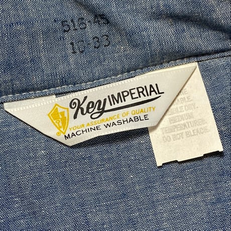 1980's KEY Chambray L/S Shirt Deadstock