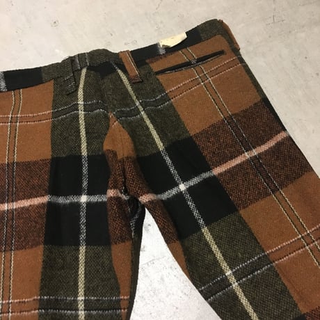 1960's MILLER Wool Lowrise Tapered Pants Deadstock