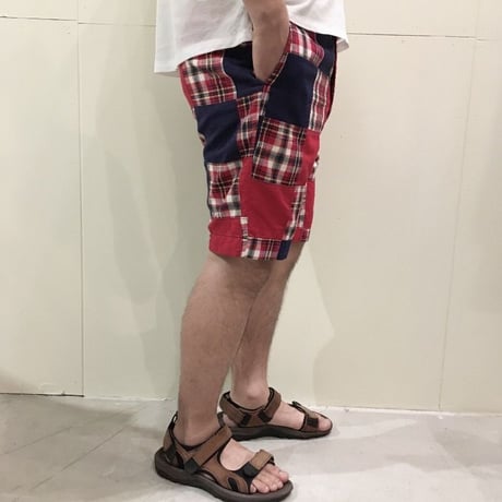 1970's Unknown Indian Madras Patchwork Short Pants
