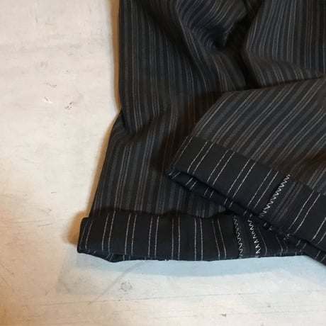 1930〜40's French Unknown Cotton Stripe Trousers