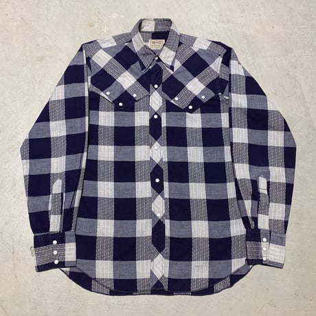1960's H BAR C Western L/S Shirt