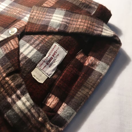 1960's IT'S A DAN RIVER Flannel L/S Shirt Deadstock