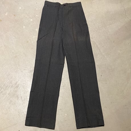 1940's〜 Unknown Black Chambray Trousers Deadstock