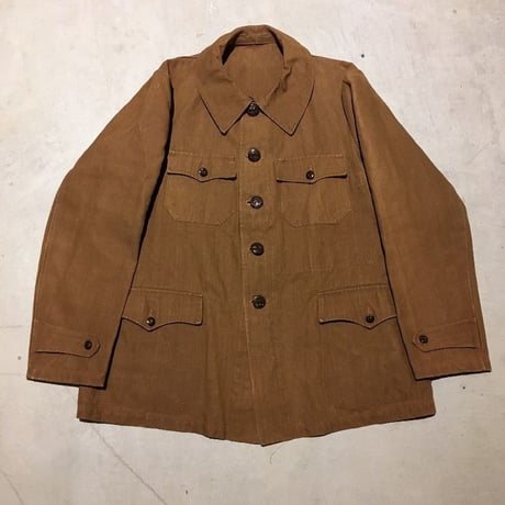 1930's〜 MARUQUE VEUVE MAURIANGE Linen Hunting Jacket