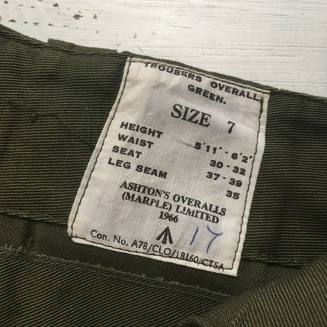 1960's British Army Trousers Deadstock