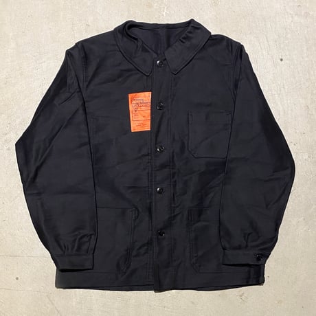 1950's〜 Dubure&Deverchere Black Moleskin Jacket Deadstock