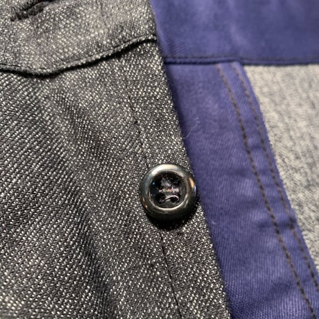 1950's LE MONT BLANC Black Chambray Trousers Deadstock